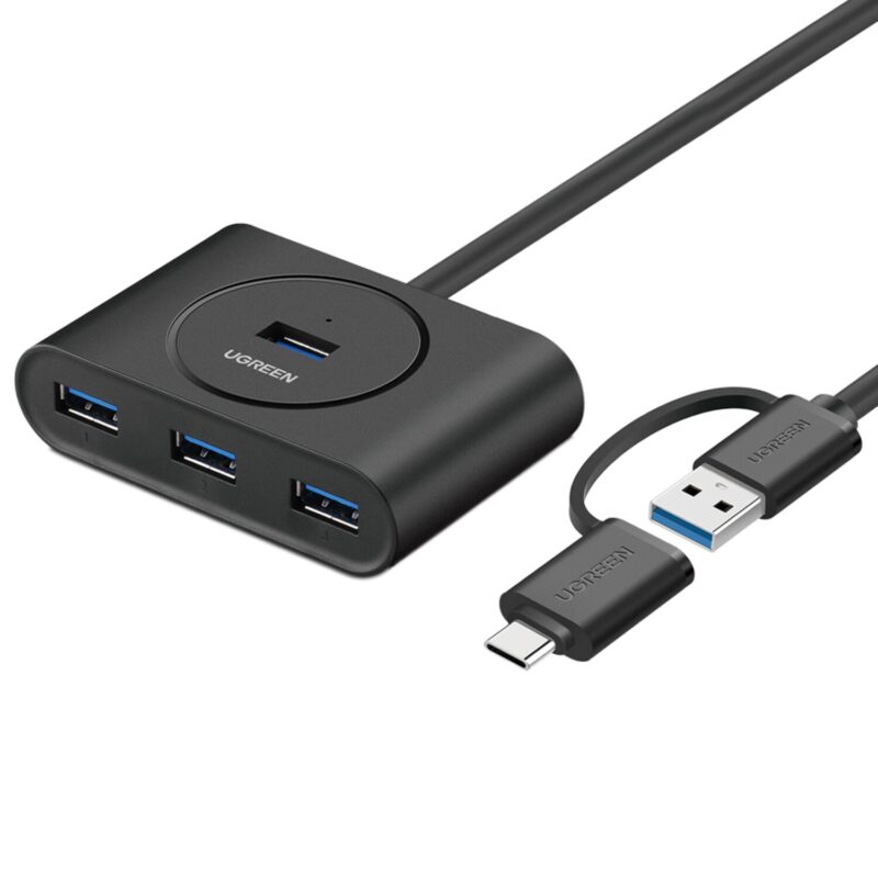 Modus Systems | Ugreen | UGREEN 4-Port USB 3.0 Hub with Micro USB | 5Gbps Data Transfer - 0.5m