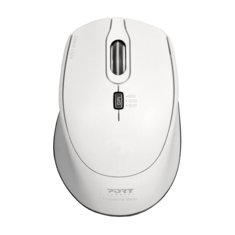 Modus Systems | Port | Port Connect Silent 1600DPI 3 Button Wireless Mouse - White