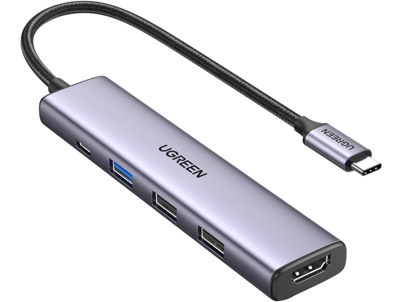 Modus Systems | Ugreen | UGREEN Revodok 5-in-1 Type-C Hub | 4K HDMI | Type-C | USB3.0 | USB2.0