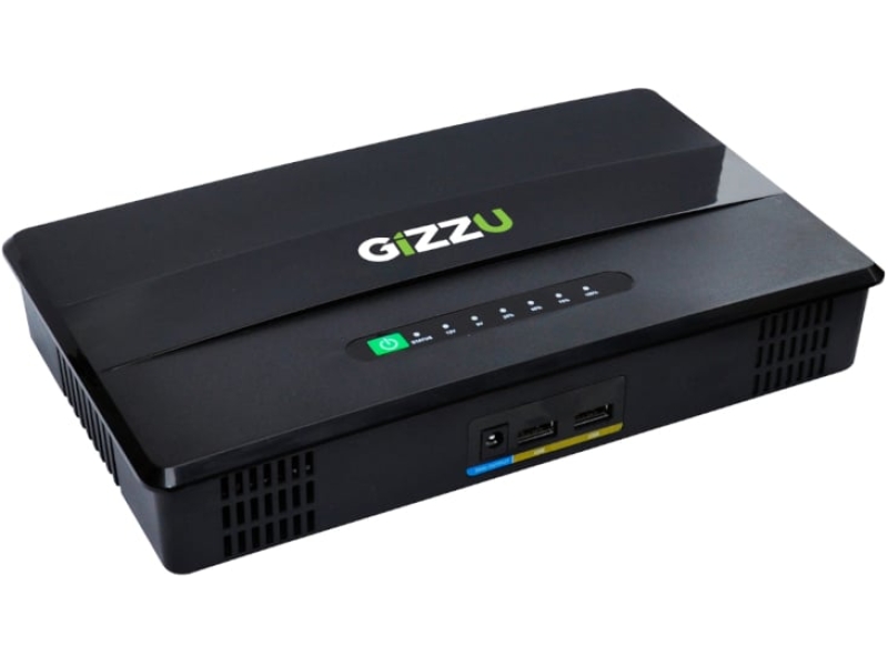 Modus Systems | Gizzu | GIZZU 60W 65Wh 17600mAh Mini POE DC UPS Lithium - Black