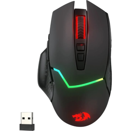 Modus Systems | Redragon | REDRAGON Mirage Pro 8000DPI RGB Wireless Gaming Mouse - Black