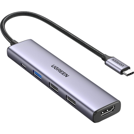 Modus Systems | Ugreen | UGREEN Revodok 5-in-1 Type-C Hub | 4K HDMI | Type-C | USB3.0 | USB2.0