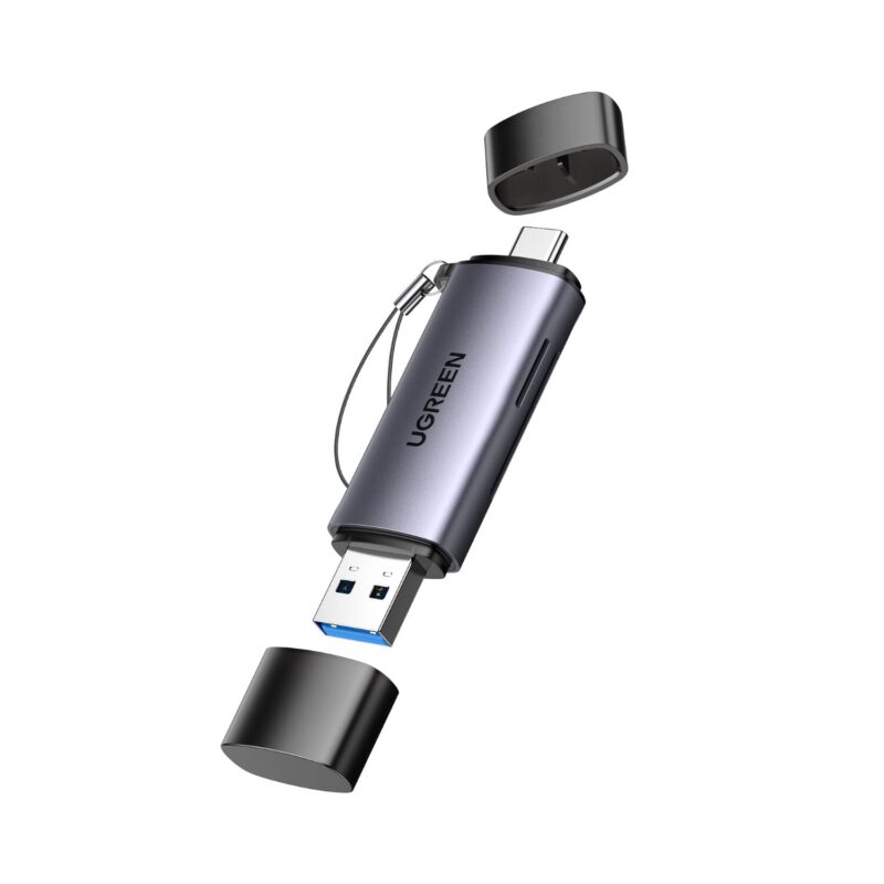 Modus Systems | Ugreen | UGREEN CM185-50706 2-in-1 OTG Card Reader | Type-C | USB-A - Silver