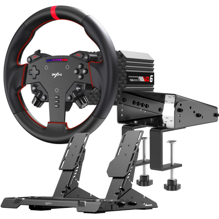 Modus Systems | PXN | PXN VD6 Direct Drive Sim Racing Wheel | PD-HM Dual Pedal | Z9 Clamp Bundle